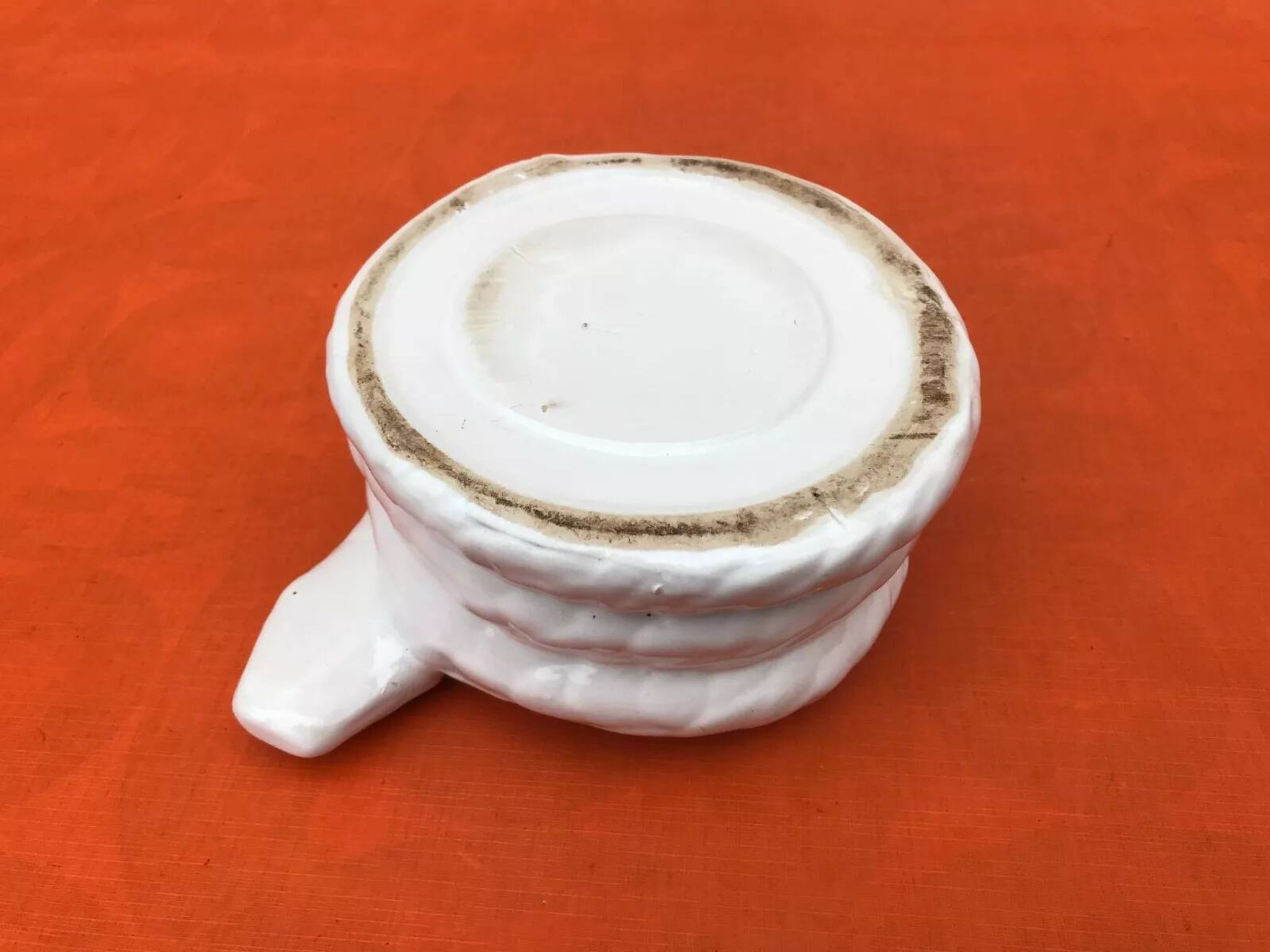 Planter / Decorative pot Snake shape White ceramic
