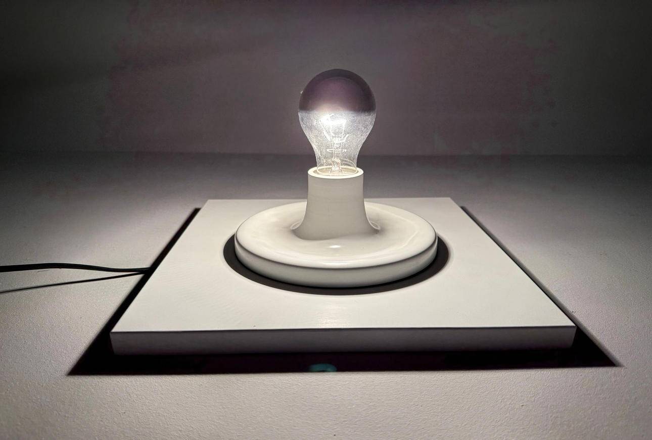 Space Age wall lamp/ceiling lamp, Germany, 1970s.