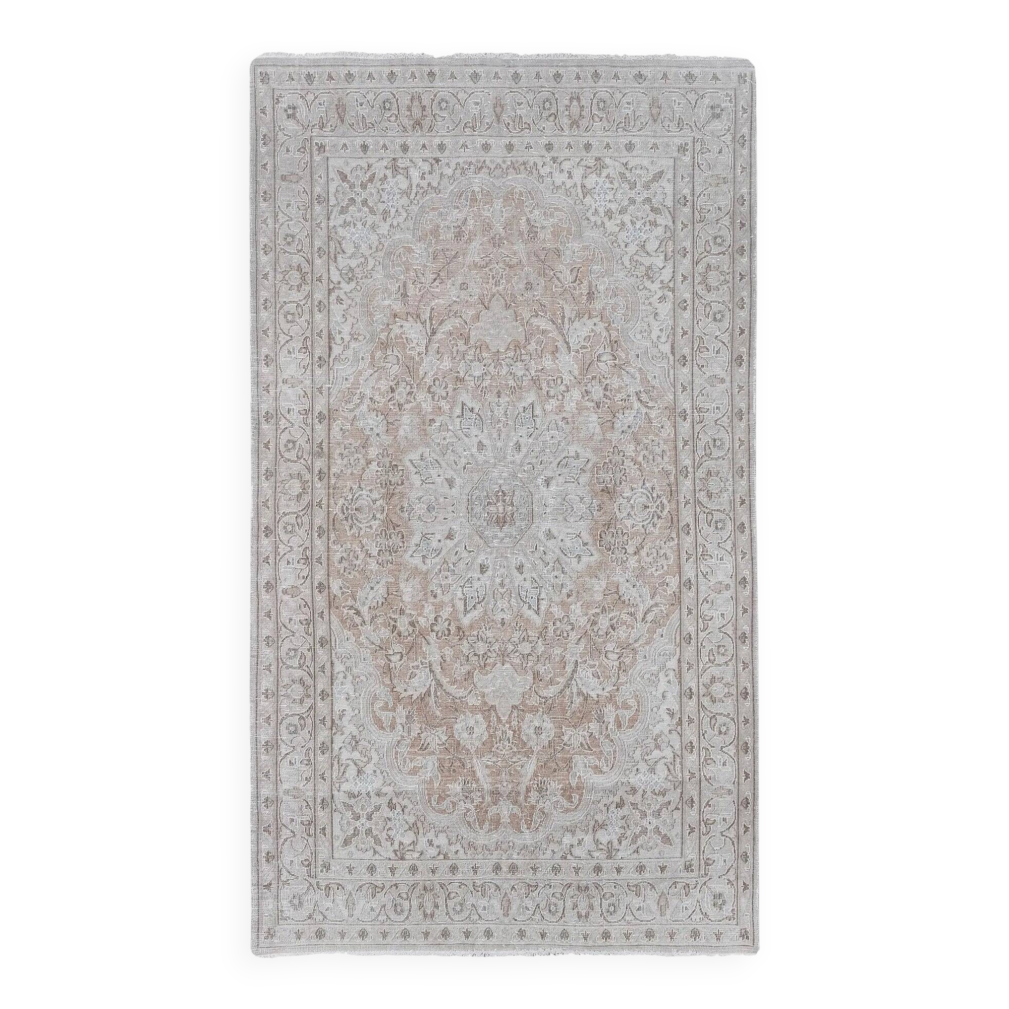 Vintage Turkish Oushak rug 115x203 cm