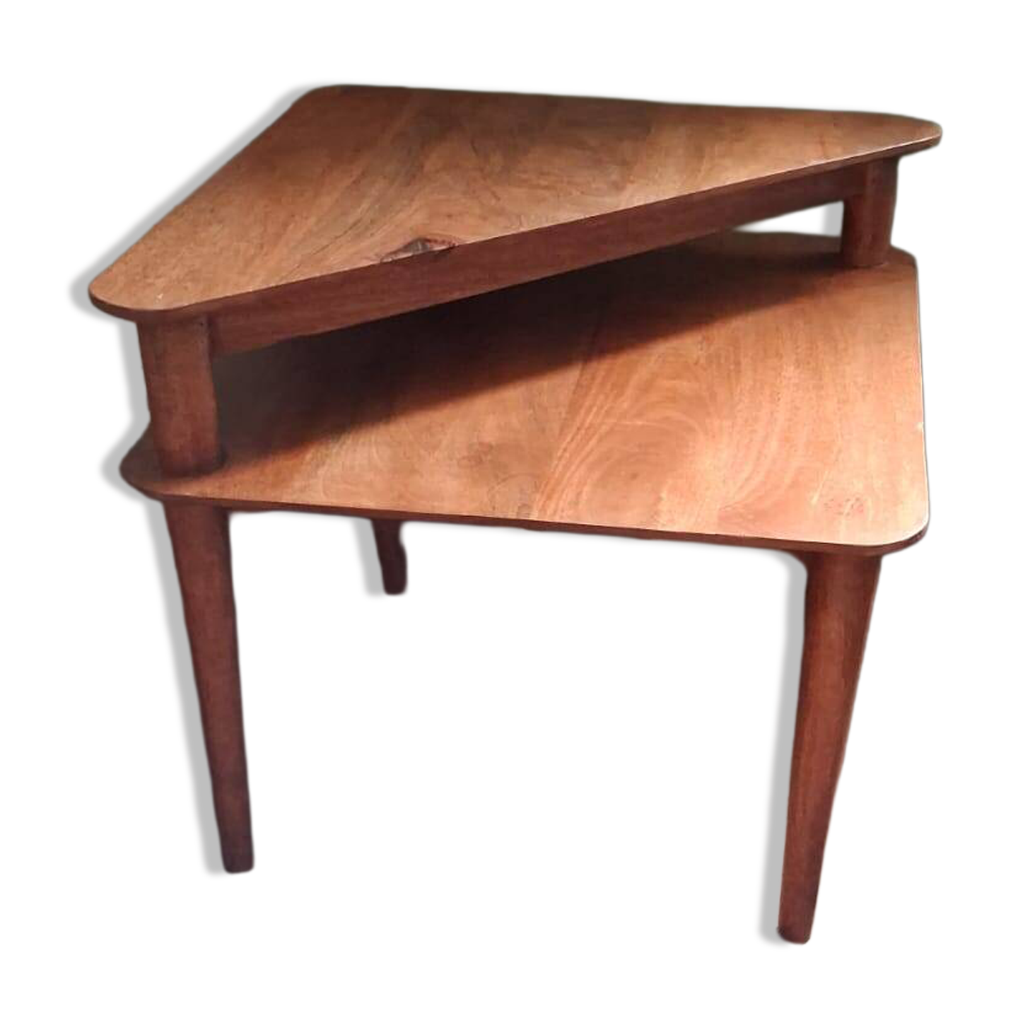 Scandinavian wooden coffee table, side table from the 1960s-1970s.