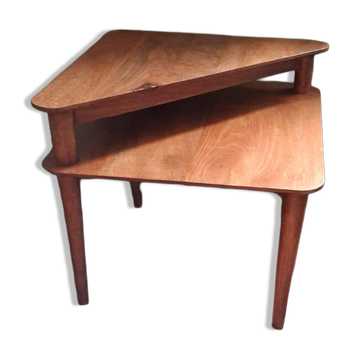 Scandinavian wooden coffee table, side table from the 1960s-1970s.