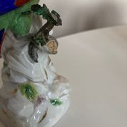Perroquet en porcelaine de Saxe 19e signée