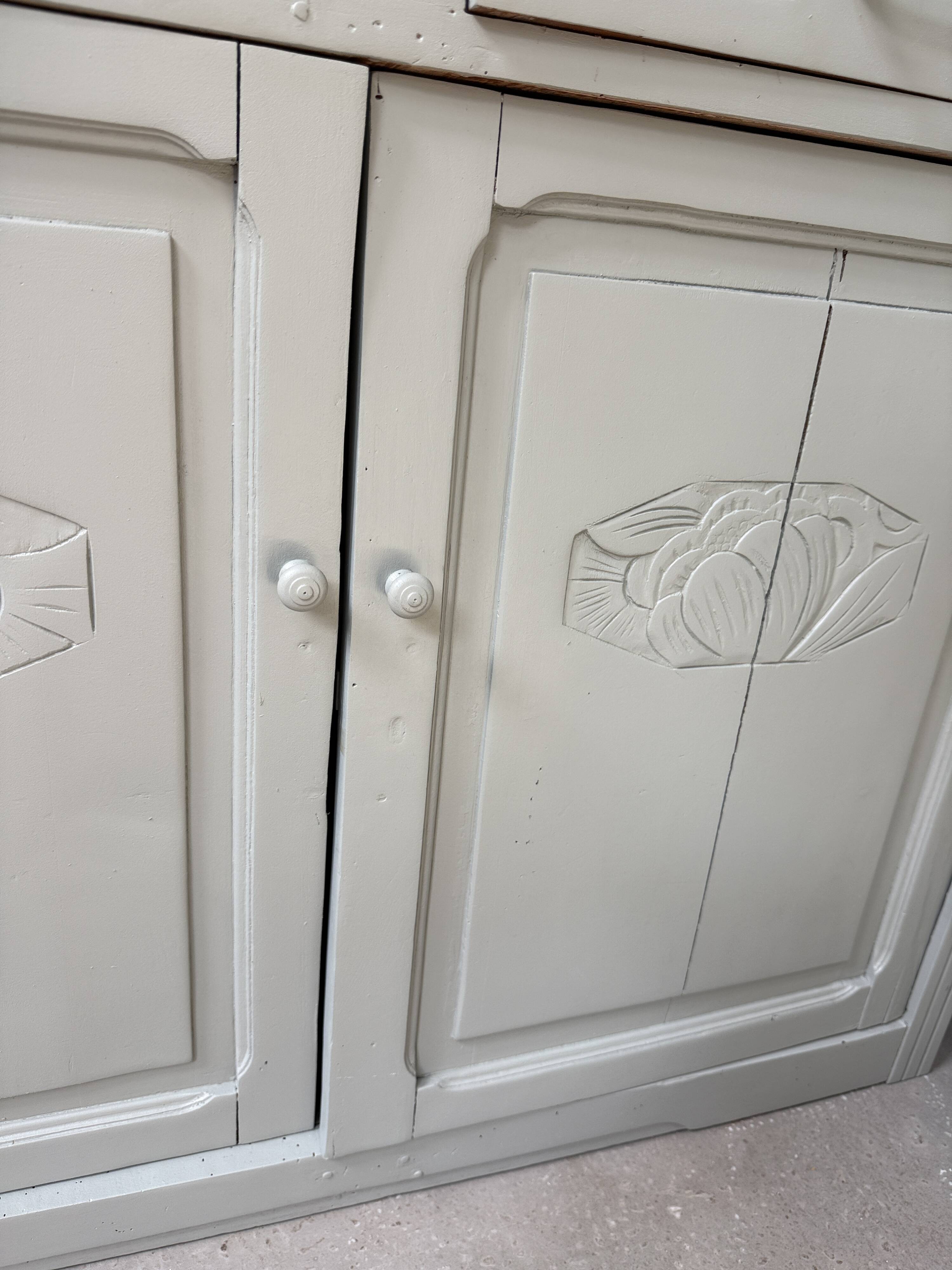 Art Deco green sideboard