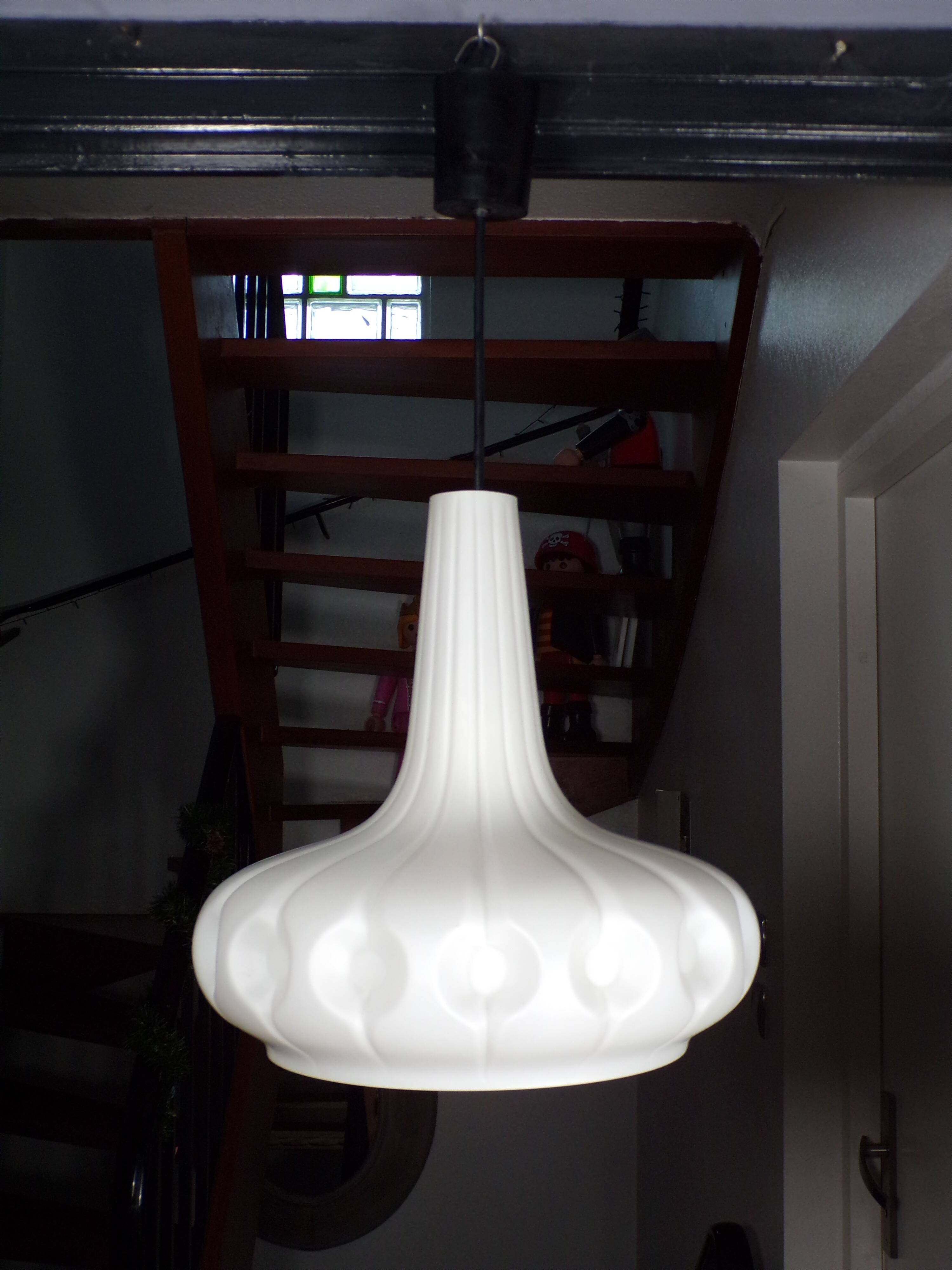 Peill & Putzler white opaline pendant light