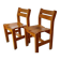 Paire de chaises les arcs Charlotte Perriand