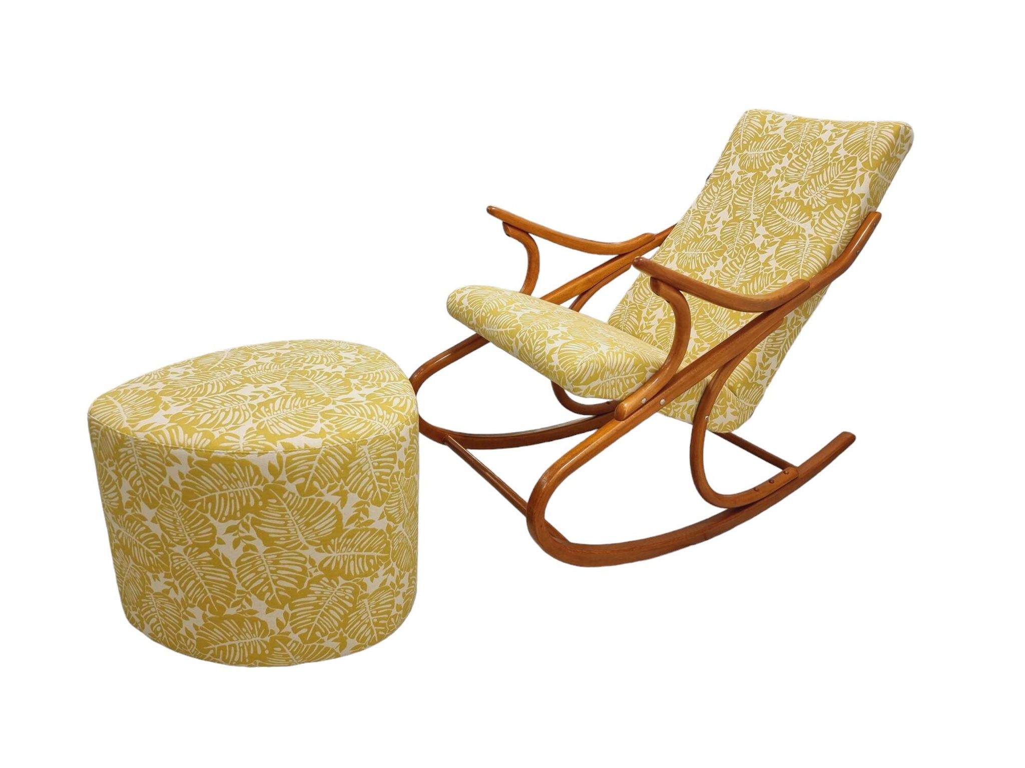 Mid Century, vintage bentwood rocking chair by TON, 1950-60s Czechoslovakia