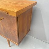 Bureau en noyer du milieu du siècle, années 1970, Tchécoslovaquie