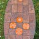 Coffee Table in Lava Stone and Ceramic by Jean Jaffeux