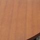 Vintage round table in blond mahogany by Gérard Guermonprez Editor Magnani, metal base
