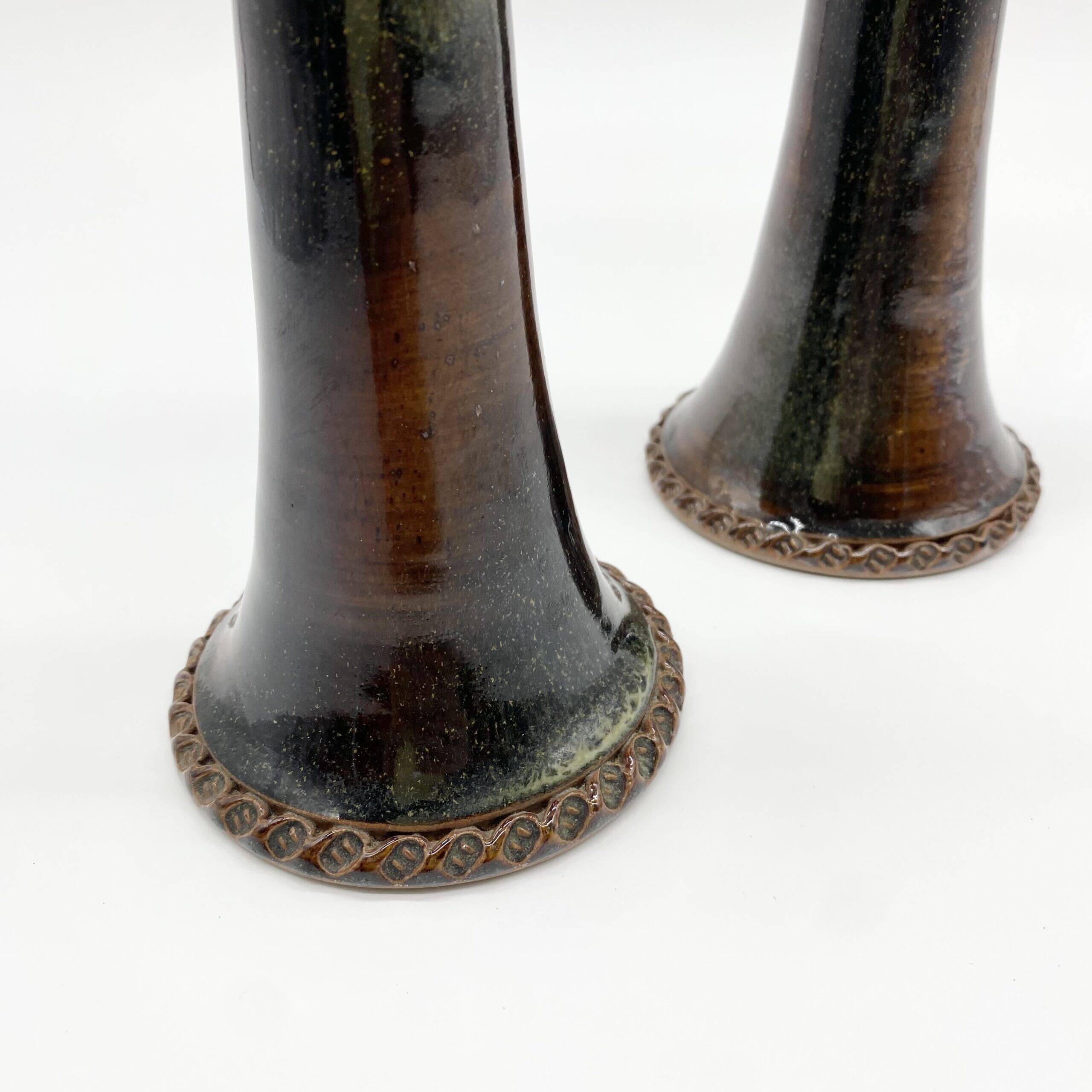 Pair of ceramic candlesticks – "Mouthiers-sur-Boëme", 1960s