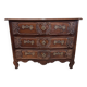 Curved Lyonnaise chest of drawers Louis XV period in solid walnut circa 1750