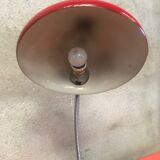 Vintage metal red lamp 1960