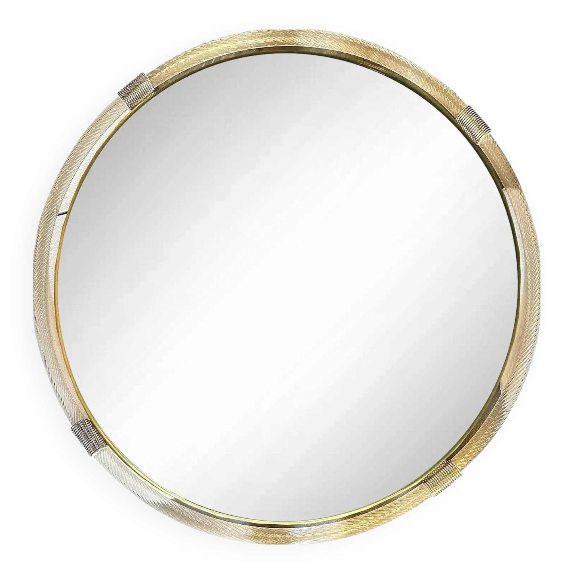 Italian Grand Murano Glass Venetian Wall Mirror by Simoeng