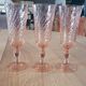 3 Rosaline champagne flutes