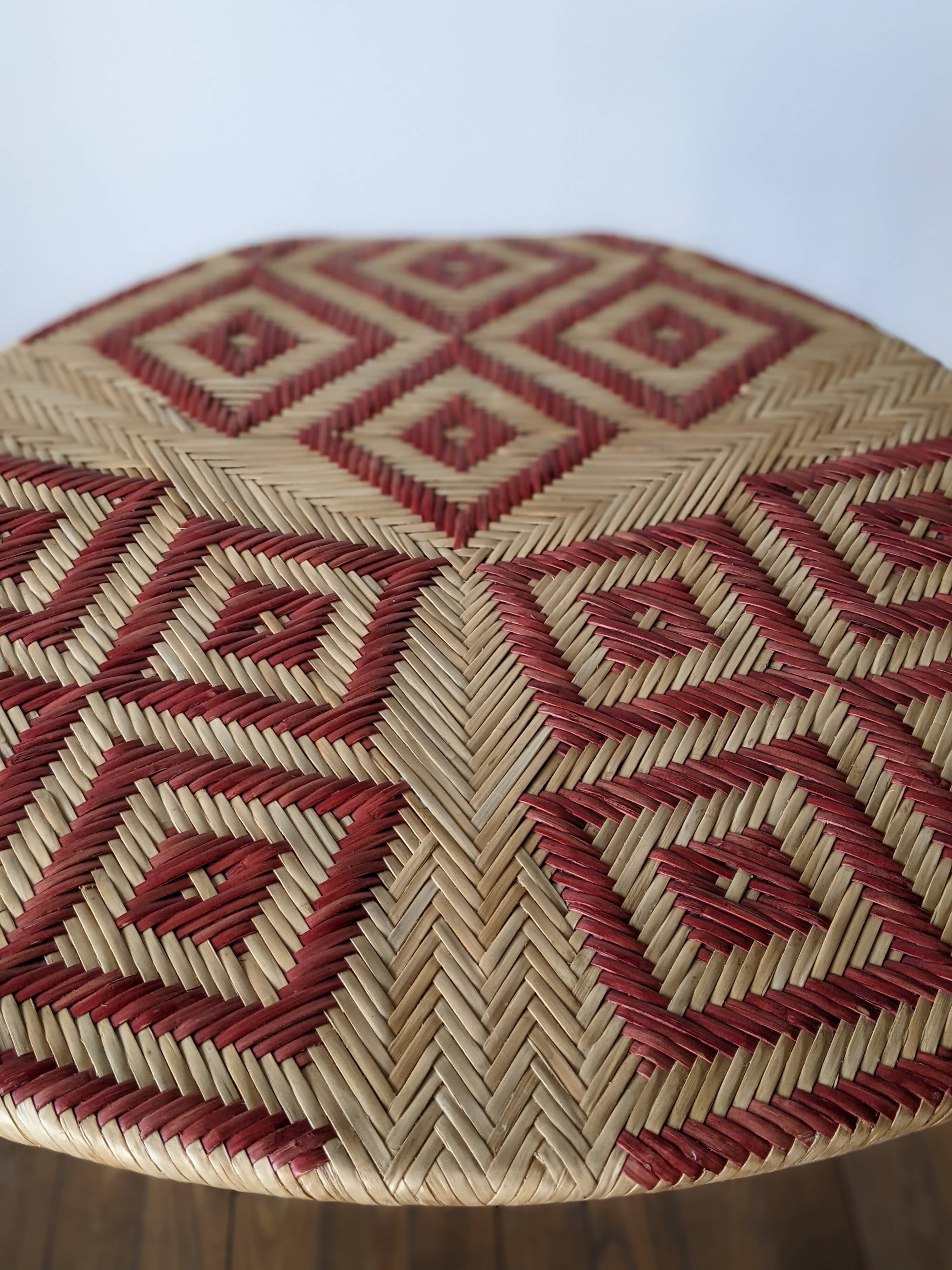 Rattan table model Flo by Patricia Urquiola