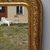 Golden mirror in louis-philippe style around 1870