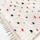 Berber carpet Beni Ouarain ecru with large colored polka dots 300x206cm