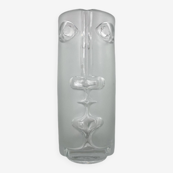 Unique Glass Vase 'Face' Designed by Adolf Matura, Model 3484