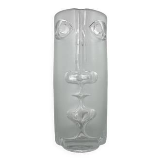 Vase en verre unique « Face » conçu par Adolf Matura, modèle 3484