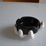 Post-modernist ashtray in the shape of a hand from the 1980s