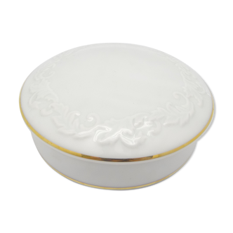 White and gold Sologne porcelain box