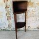 Vintage corner shelf on tripod legs, circa 50/60