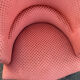Toad armchair in pink velvet