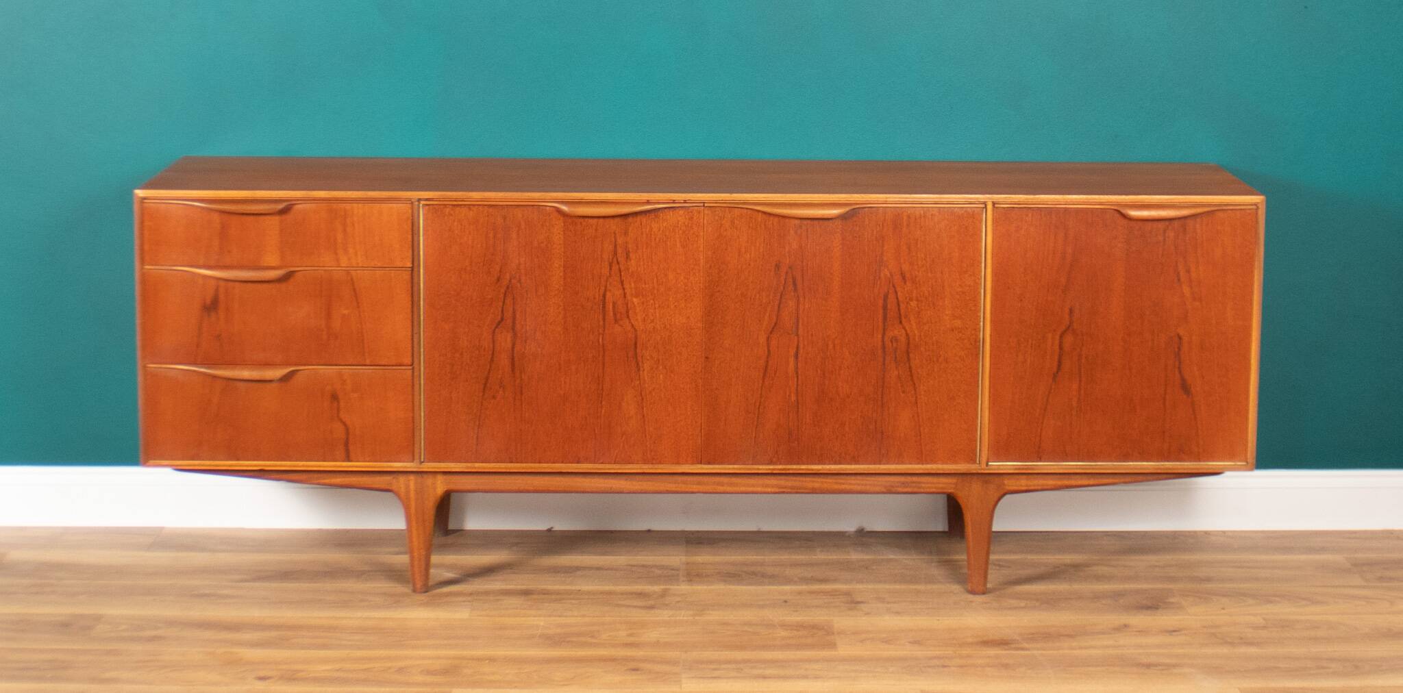 Retro Teak 1960s Mcintosh of Kirkcaldy Dunvegan Long Sideboard By Tom Robertson