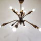 Mid-century copper chandelier, 1950s