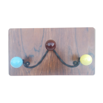 3-ball vintage coat holder