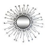 Mirror sun 70x70