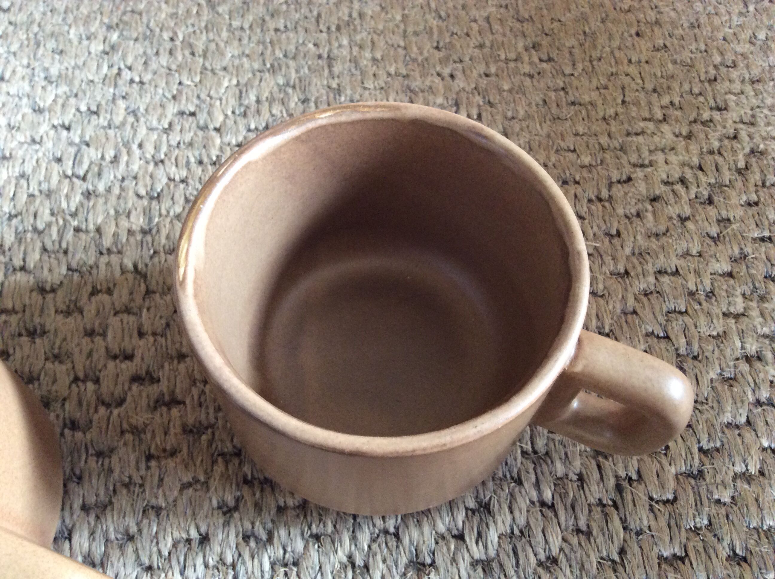 Duo of sandstone cups