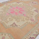 Tapis turc vintage orange et beige sku 2555