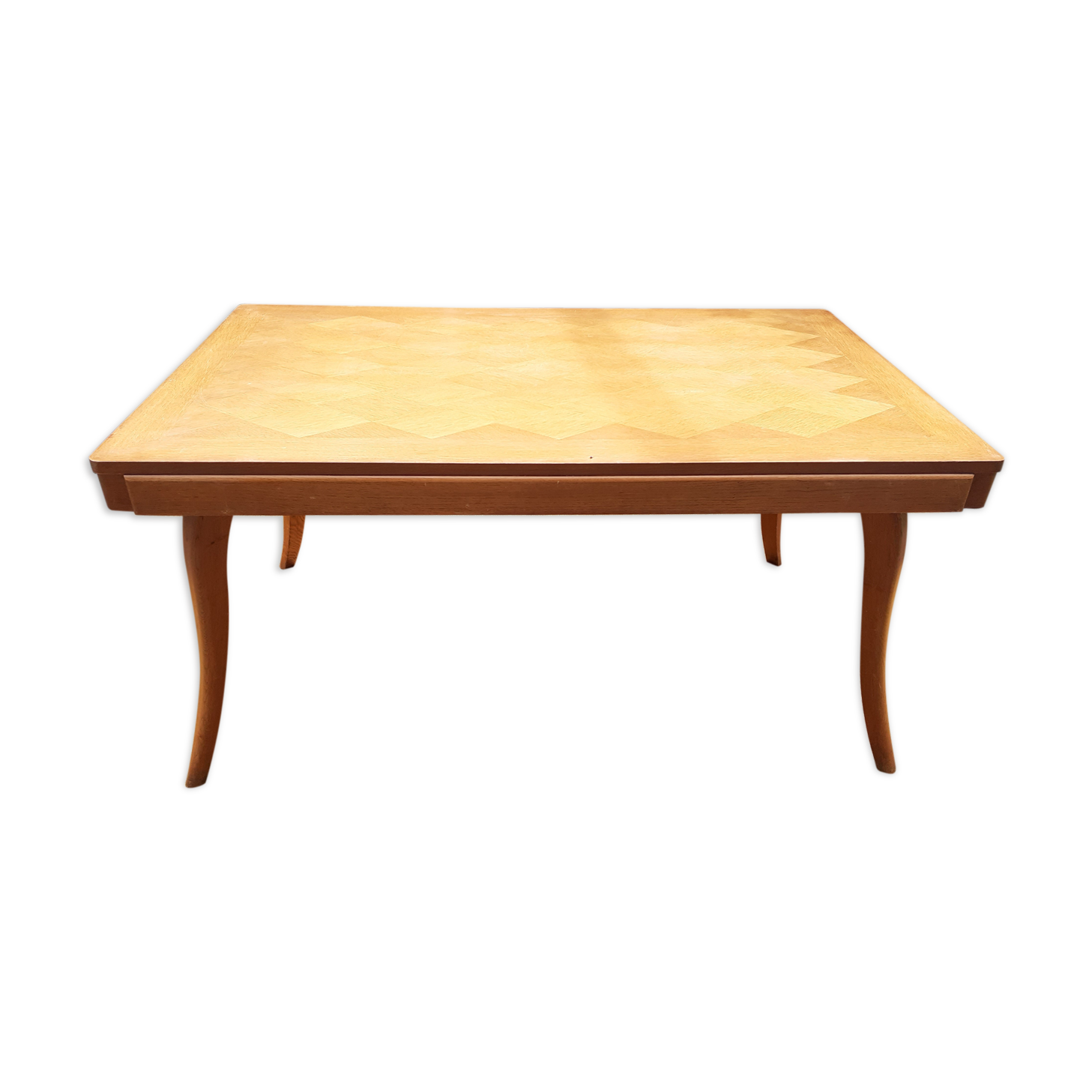 Table de salle à manger vintage 50/60 en chêne massif