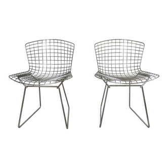 2 chaises wire Harry Bertoia éditions Knoll original années 70