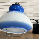 Suspension opaline monte et descends, vintage, années 70