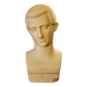 Art deco full plaster bust of a young man