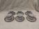 6 cups and 6 saucers, Christofle porcelain, Oceana Ginkgo blue pattern