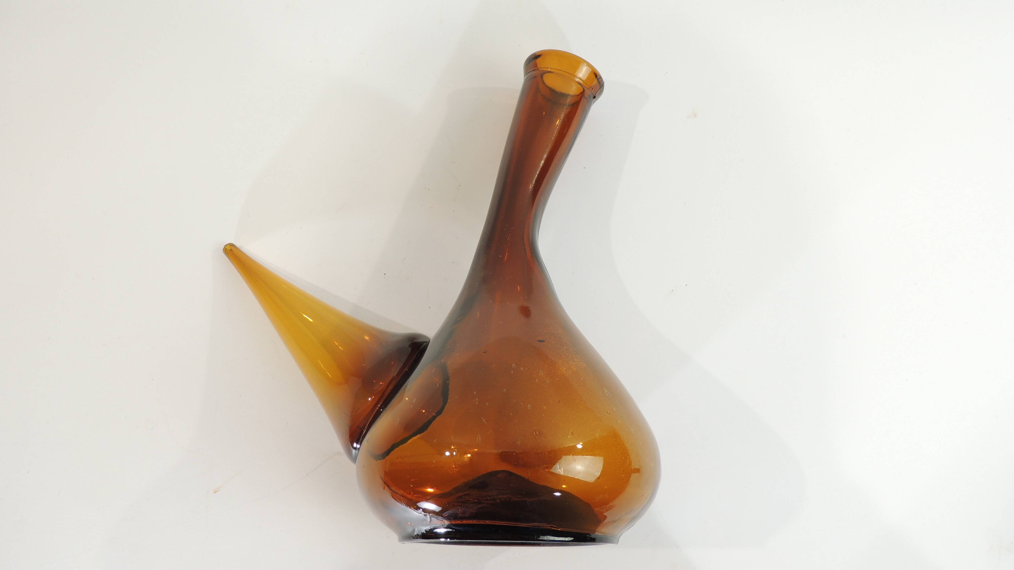 Porron verre soufflé/décanteur /carafe /pichet/vintage