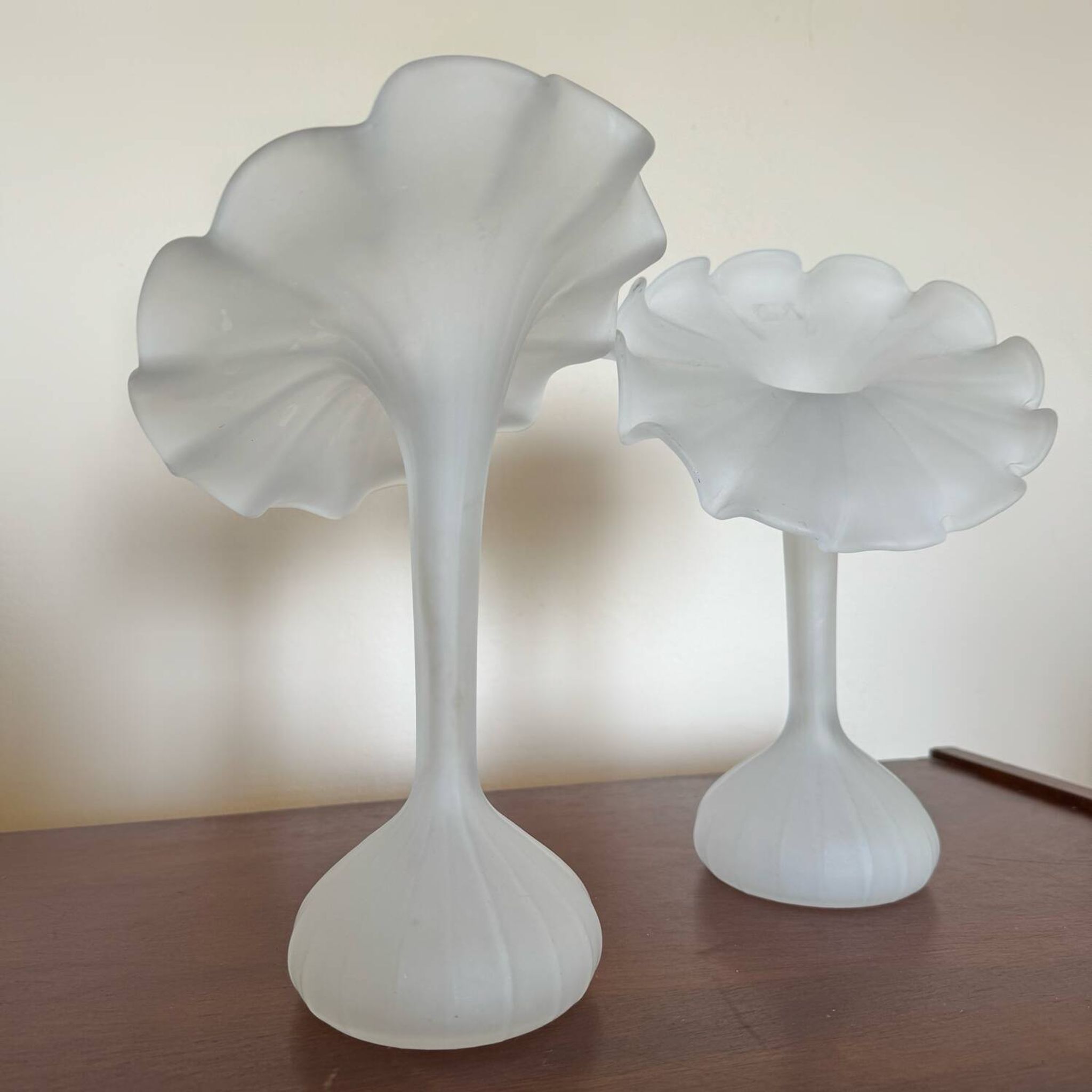 Vases Leonardo pate de verre vintage (X2)