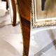 Louis XV flat desk marquetry and leather
