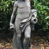 Reconstituted stone garden statue
