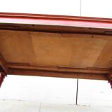 Rectangular table in mahogany with 2 leaves