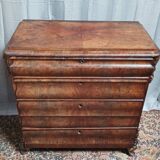 19th century Biedermeier mahogany chest of drawers