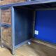 Industrial desk made of iron and wood