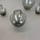 Vintage 60s set de 4 vases turmalin à wilhelm wagenfeld style | allemagne bauhaus