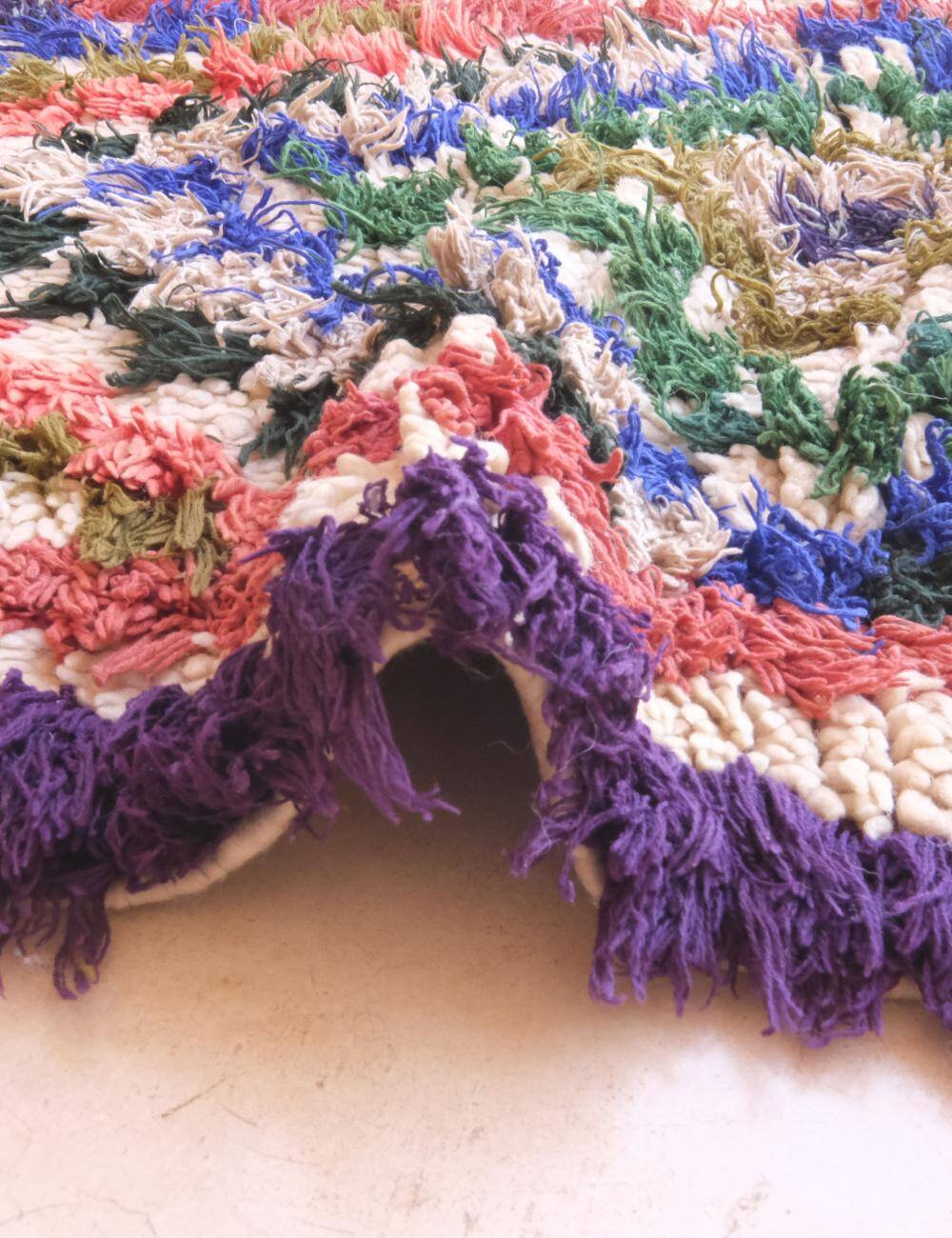 Azilal Vintage Colorful Rug - 137 x 57 cm