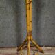Antique bamboo and rattan coat rack, artistic work from the late 19th century.