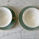 Lunch duo Digoin Sarreguemines Toi & Moi vert sage 50s
