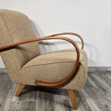 Art Deco Lounge Chair by Jindrich Halabala, 1940s